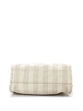 Chanel Deauville Tote Striped Mixed Fibers Small (view 2)