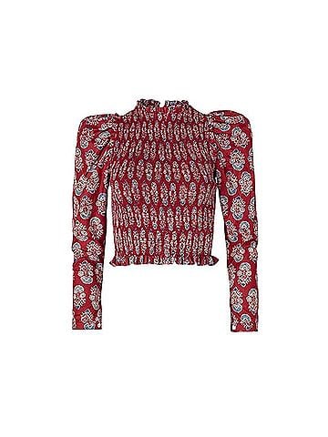 Alix of Bohemia Emma Smock Long Sleeve Blouse (view 1)