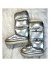 Ugg 100% Recycled Polyester Solid Silver Boots Size 5 - photo 15