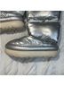 Ugg 100% Recycled Polyester Solid Silver Boots Size 5 - photo 6