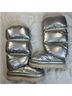 Ugg 100% Recycled Polyester Solid Silver Boots Size 5 - photo 13