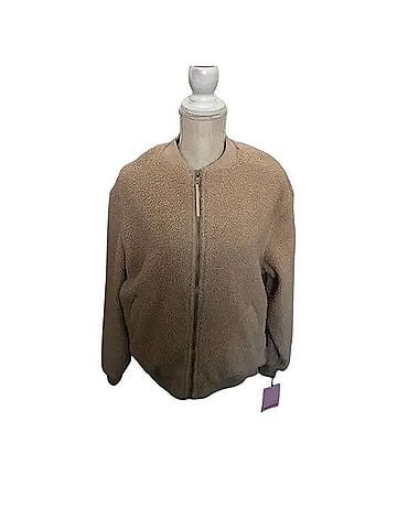 Avec Les Filles Teddy Bear Faux Fur Bomber Jacket Jacket (view 1)