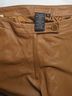 BCBGMAXAZRIA 100% Leather 100% Nylon Solid Brown Leather Pants Size 6 - photo 3