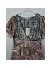 LoveShackFancy 65% Silk 35% Metallic Fiber 100% Polyester Plaid Pink Casual Dress Size 4 - photo 8