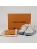 Louis Vuitton 100% Leather Blue Timeout Sneakers Size Size EU 35 - photo 1