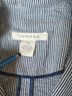 Sandro 100% Cotton Stripes White Blue Blazer Size S - photo 3