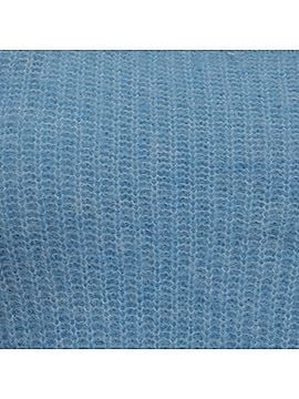 Ganni Ganni Fine-Knit Cut-Out Jumper in Light Blue Wool (view 2)