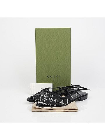 Gucci Crystal Mesh Slingback (view 1)
