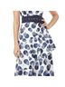 Kay Unger 100% Polyester Polka Dots Blue White Cocktail Dress Size 4 - photo 5