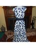 Kay Unger 100% Polyester Polka Dots Blue White Cocktail Dress Size 4 - photo 13