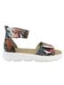 VANELi Snake Print Purple Black White Sandals Size 9 1/2 - photo 1
