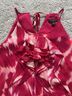 Ann Taylor 100% Silk 97% Polyester 8% Spandex Multi Color Pink Sleeveless Top Size M - photo 3