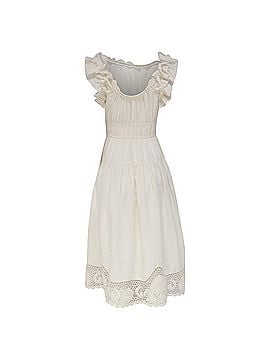 Ulla Johnson Ulla Johnson Leona Midi Dress in White Linen (view 1)