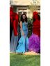 Jovani 100% Polyester Blue Cocktail Dress Size 6 - photo 5
