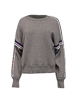 Isabel Marant Étoile Isabel Marant Kao Cropped Oversized Sweater in Grey Cotton (view 1)