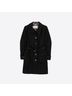 Burberry 100% Wool Black Rushfield Coat Size Size 6 - photo 1