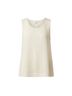 Eskandar 100% Silk Solid White Ivory Tank Top Size L - photo 2