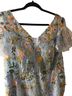 Custom Designed Floral Multi Color Cocktail Dress Size 12 - photo 2