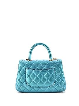 Chanel Coco Top Handle Bag Quilted Iridescent Caviar Mini (view 2)