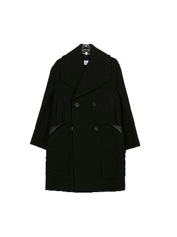 Burberry Black Wool Oversized Coat (view 1)