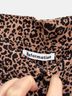 Reformation 100% Linen Animal Print Tan Black Linen Pants Size 26 waist - photo 3