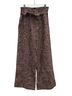 Reformation 100% Linen Animal Print Tan Black Linen Pants Size 26 waist - photo 1