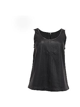 Marc Jacobs Marc by Marc Jacobs Sleeveless Blouse in Black Leather (view 1)