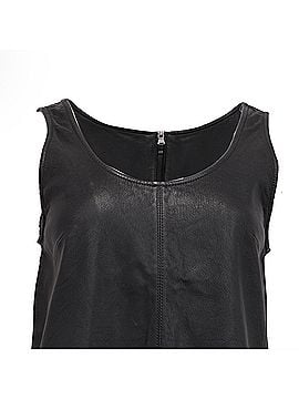 Marc Jacobs Marc by Marc Jacobs Sleeveless Blouse in Black Leather (view 2)