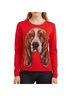Michael Simon Red Tan Silk Pullover Sweater Size S - photo 1