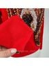 Michael Simon Red Tan Silk Pullover Sweater Size S - photo 6