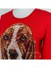 Michael Simon Red Tan Silk Pullover Sweater Size S - photo 5