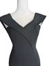 Reiss 100% Polyester Black Cocktail Dress Size 4 - photo 7