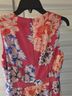 Milly Floral Pink White Casual Dress Size 2X - photo 7