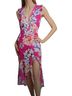 Milly Floral Pink White Casual Dress Size 2X - photo 1