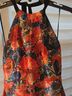 Milly Floral Red Blue Casual Dress Size 2 - photo 7