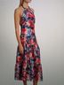 Milly Floral Red Blue Casual Dress Size 2 - photo 4