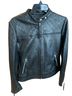 Moda International 100% Leather Black Leather Jacket Size M - photo 1