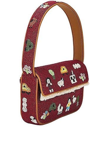 STAUD Tommy Beaded Bag Crossbody Bag (view 1)