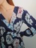 Milly Floral Blue White Casual Dress Size 2 - photo 3