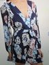 Milly Floral Blue White Casual Dress Size 2 - photo 4