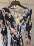 Milly Floral Blue White Casual Dress Size 2 - photo 7