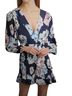 Milly Floral Blue White Casual Dress Size 2 - photo 1
