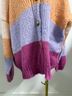 Easel Multi Color Wool Cardigan Size M - photo 5