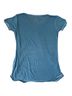 Curfew Solid Blue Short Sleeve Blouse Size XL - photo 2