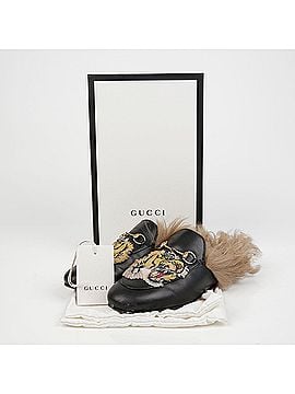 Gucci Tiger Patch Print Town Mule Loafers (view 1)