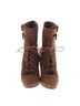 Anne Klein 100% Suede Brown Ankle Boots Size 8 - photo 2