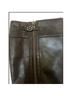 Born 100% Leather Plaid Solid Black Boots Size 7 - photo 9
