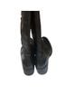 Born 100% Leather Plaid Solid Black Boots Size 7 - photo 2