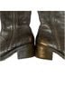 Born 100% Leather Plaid Solid Black Boots Size 7 - photo 6