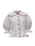 Marc Jacobs 100% Cotton Hearts White Button-Down Shirt Size 6 - photo 1